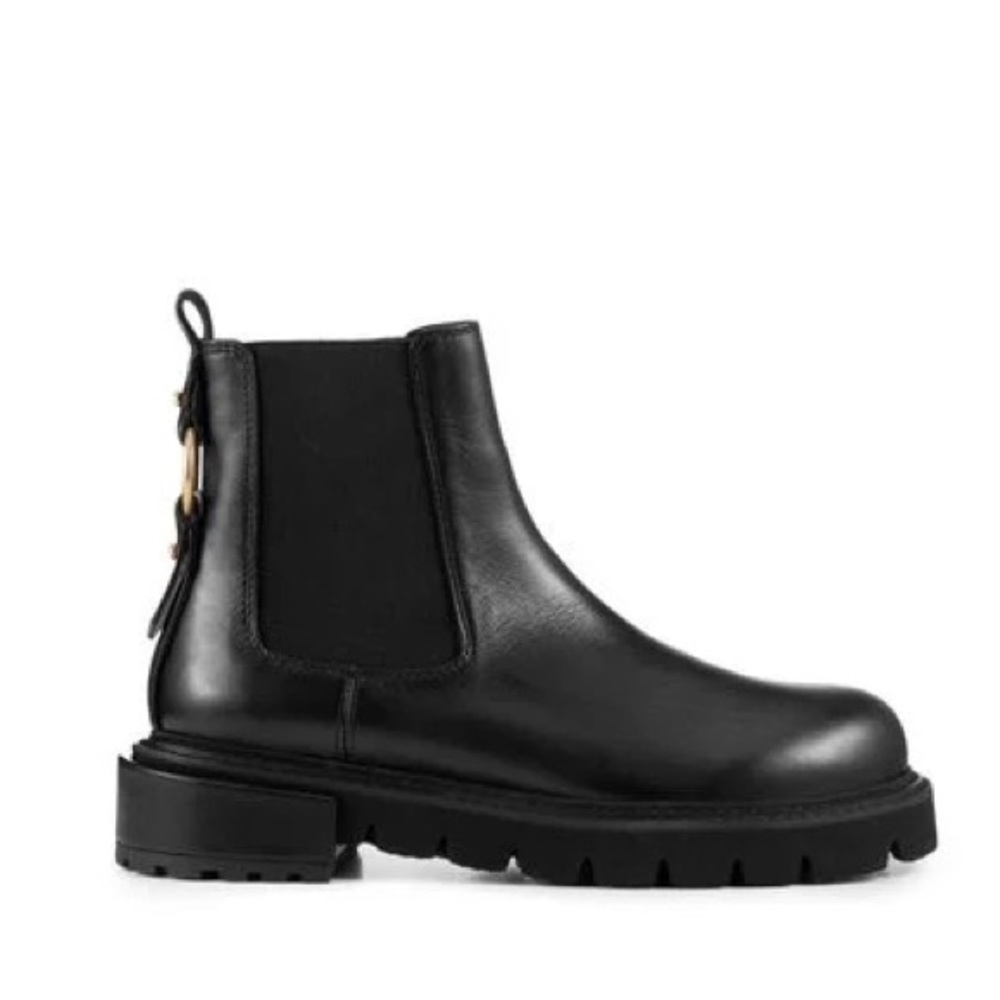 Frame Denim Black Ankle Booties